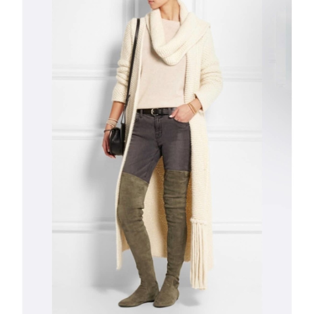 Isabel Marant Etoile Brenna Stretch Suede Over the Knee Boots Women Size 9/EU39 - Picture 2 of 16